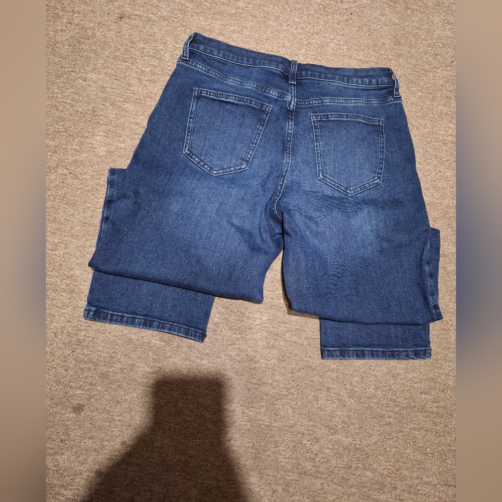 Simply Vera Wang The Perfec Vintage Wide-LEG Crop Jean Size 8 Color Blue - Picture 2 of 10